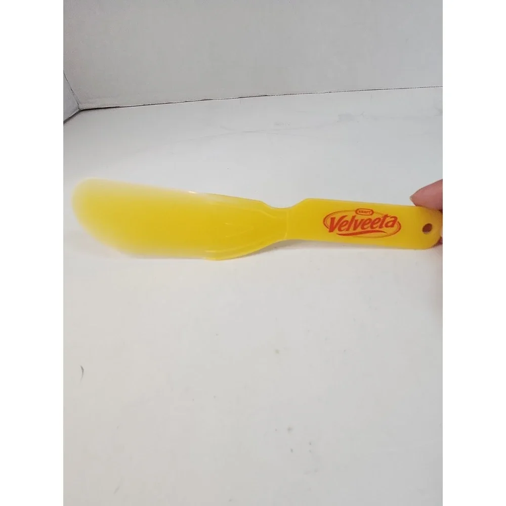 Vintage 1980s Kraft Velveeta Cheese Spreader Knife Slicer Promo Plastic Yellow